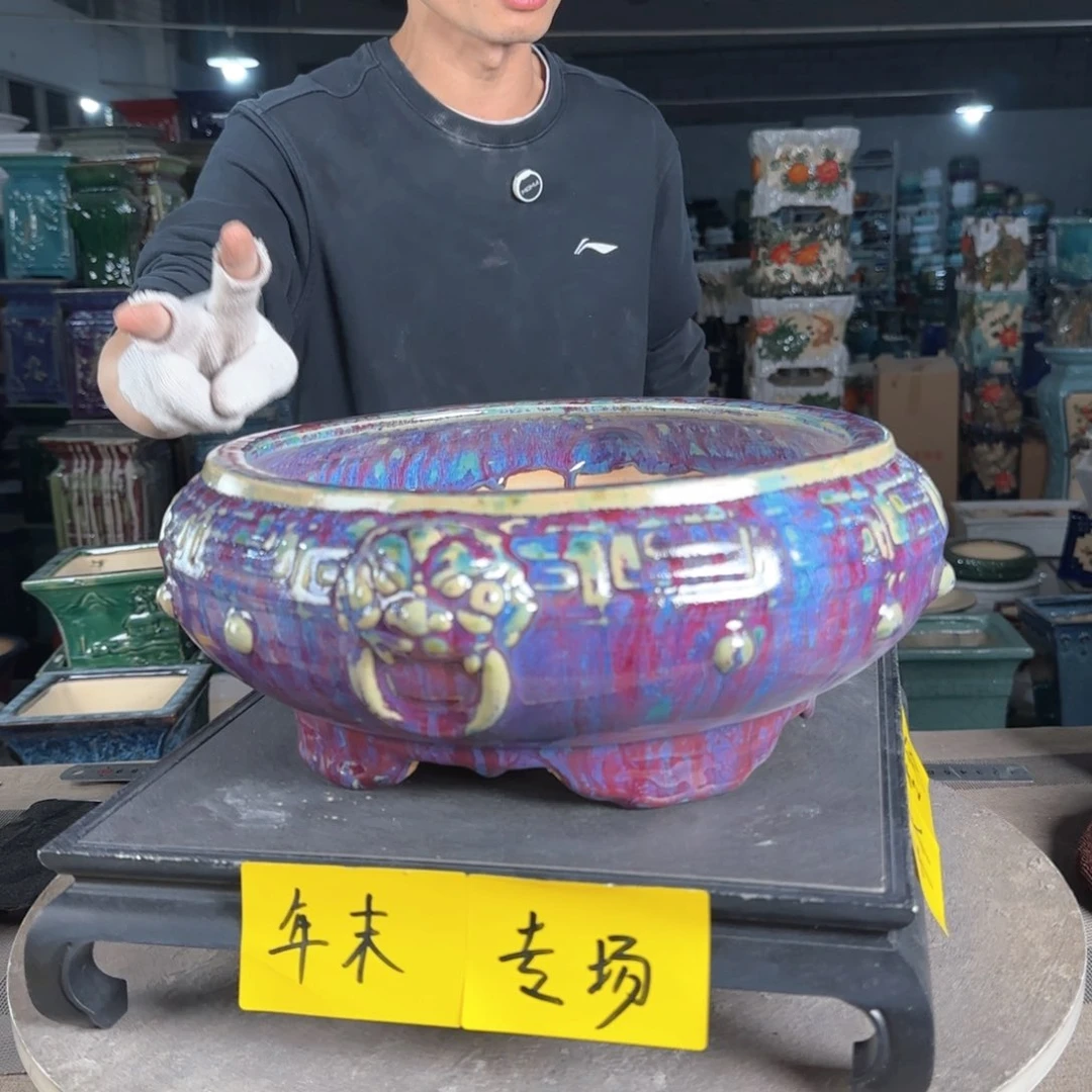 一风堂石湾花盆。微瑕