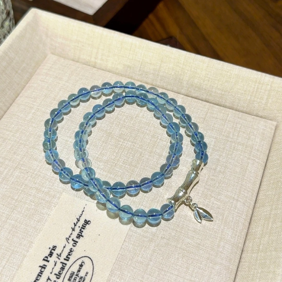 增强自信 海蓝宝手串