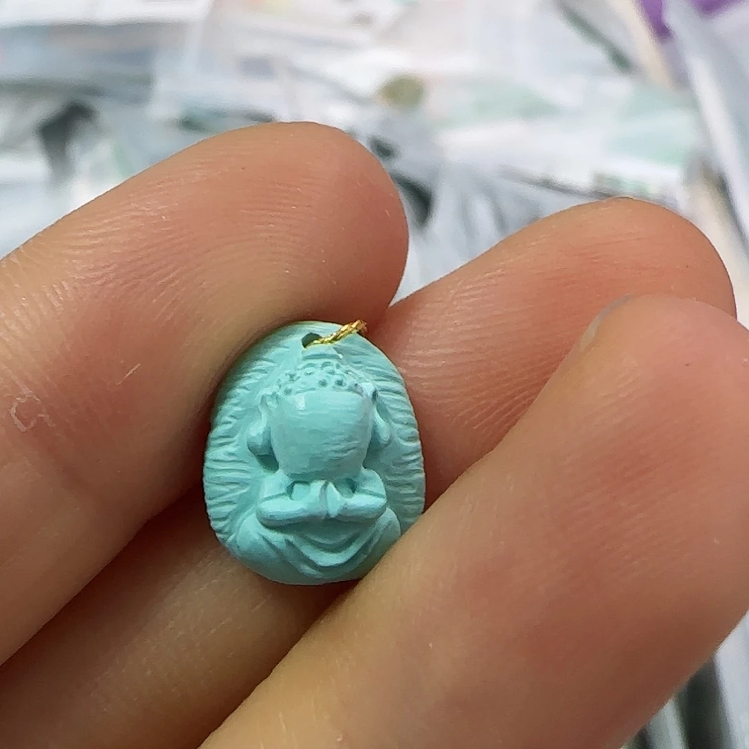 绿松石珠宝半成品未镶嵌