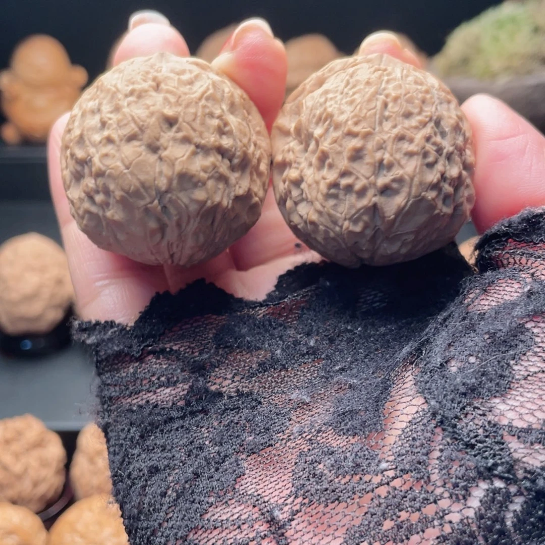 竹***藤文玩核桃把件至尊45尺