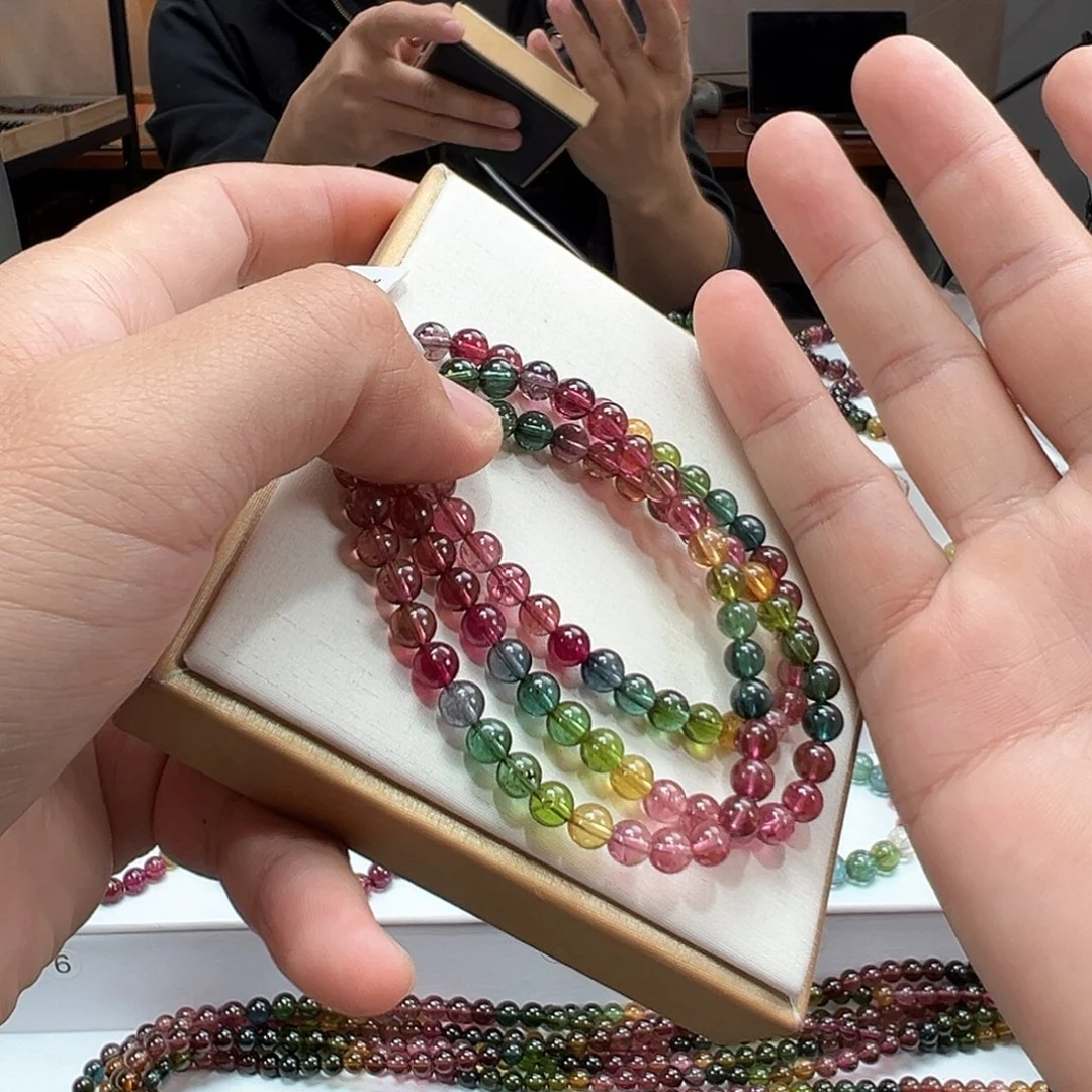 碧玺手串未镶嵌5.9mmmmmmmmmmm