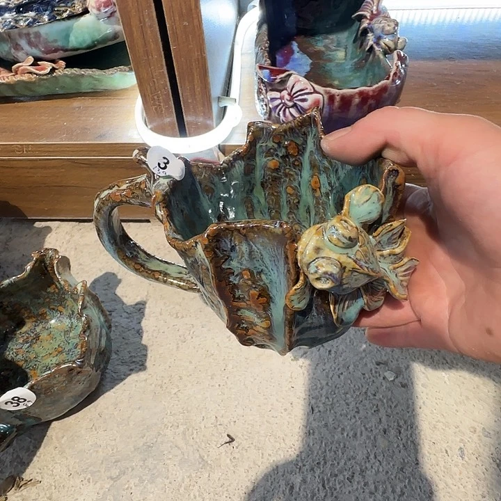 糯****异型纯手工咖啡杯盘碗