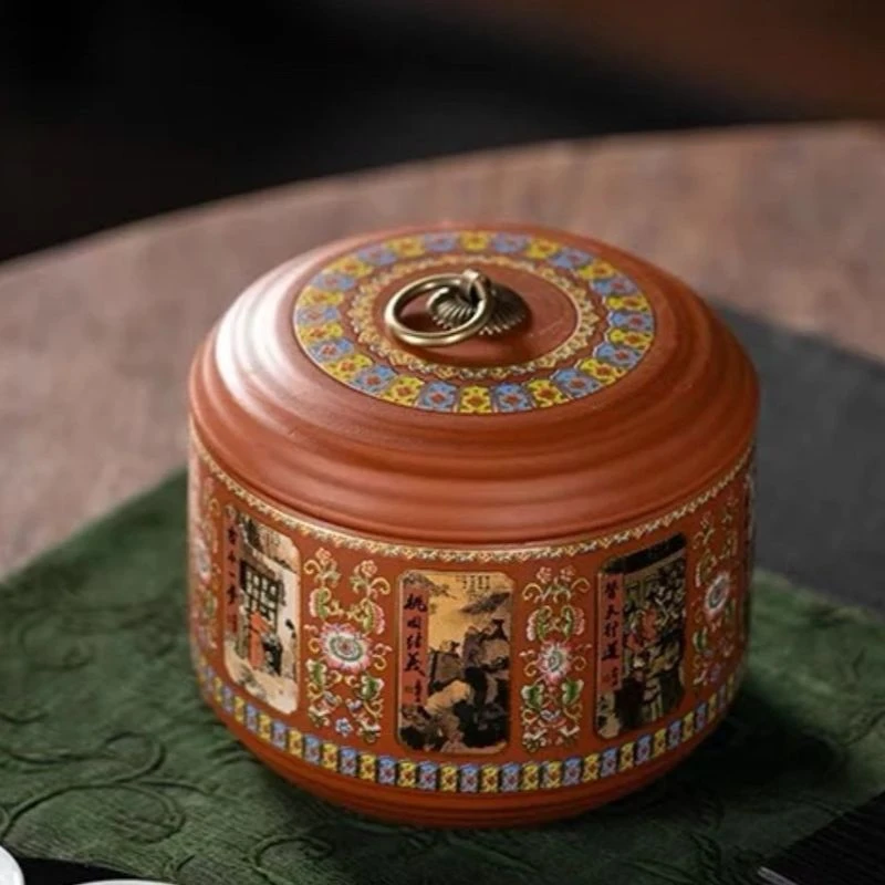 G006-四大名著紫砂茶叶罐DSTC
