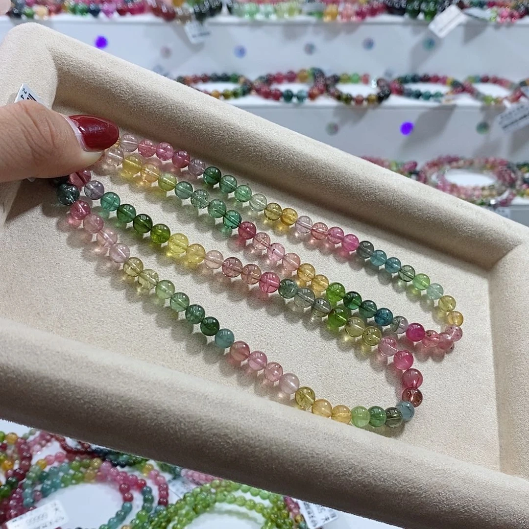 碧玺手链未镶嵌多样性发一条