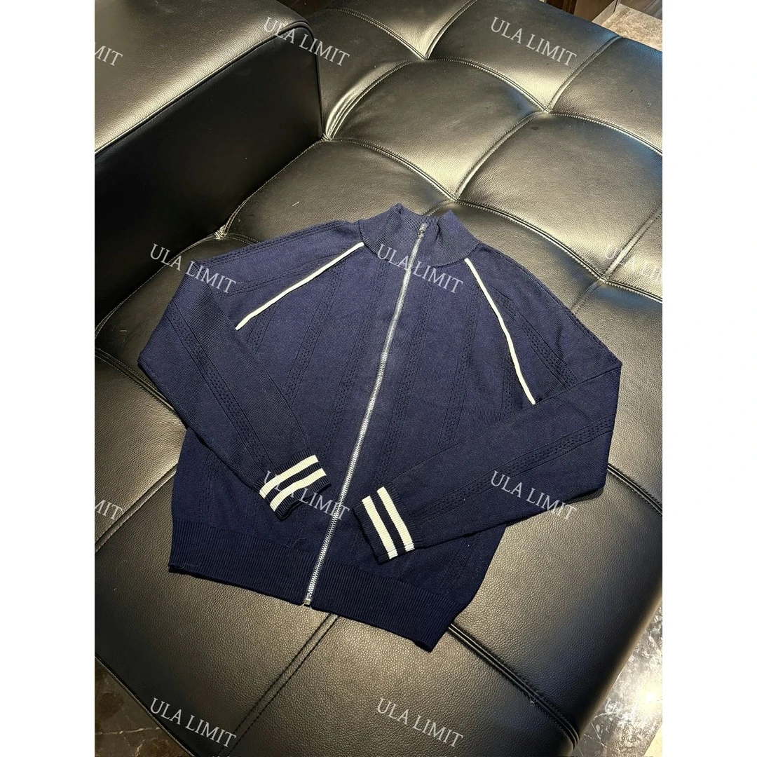 【ULA LIMIT】M+ {宋雨琦同款}早秋拉链针织开衫外套-MZ25518A
