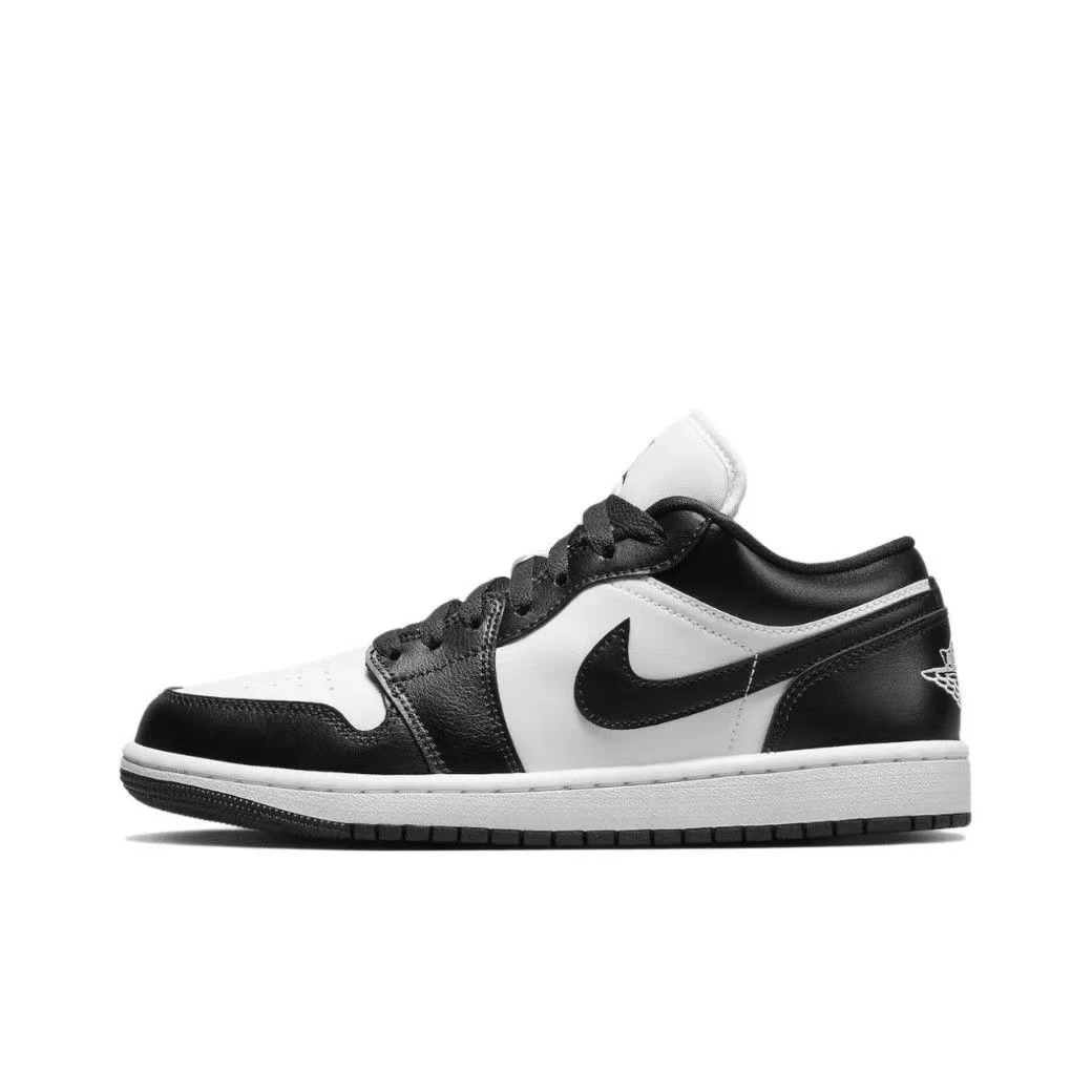 耐克 Air Jordan1Mid AJ1黑白能猫男女低帮板鞋官方正品