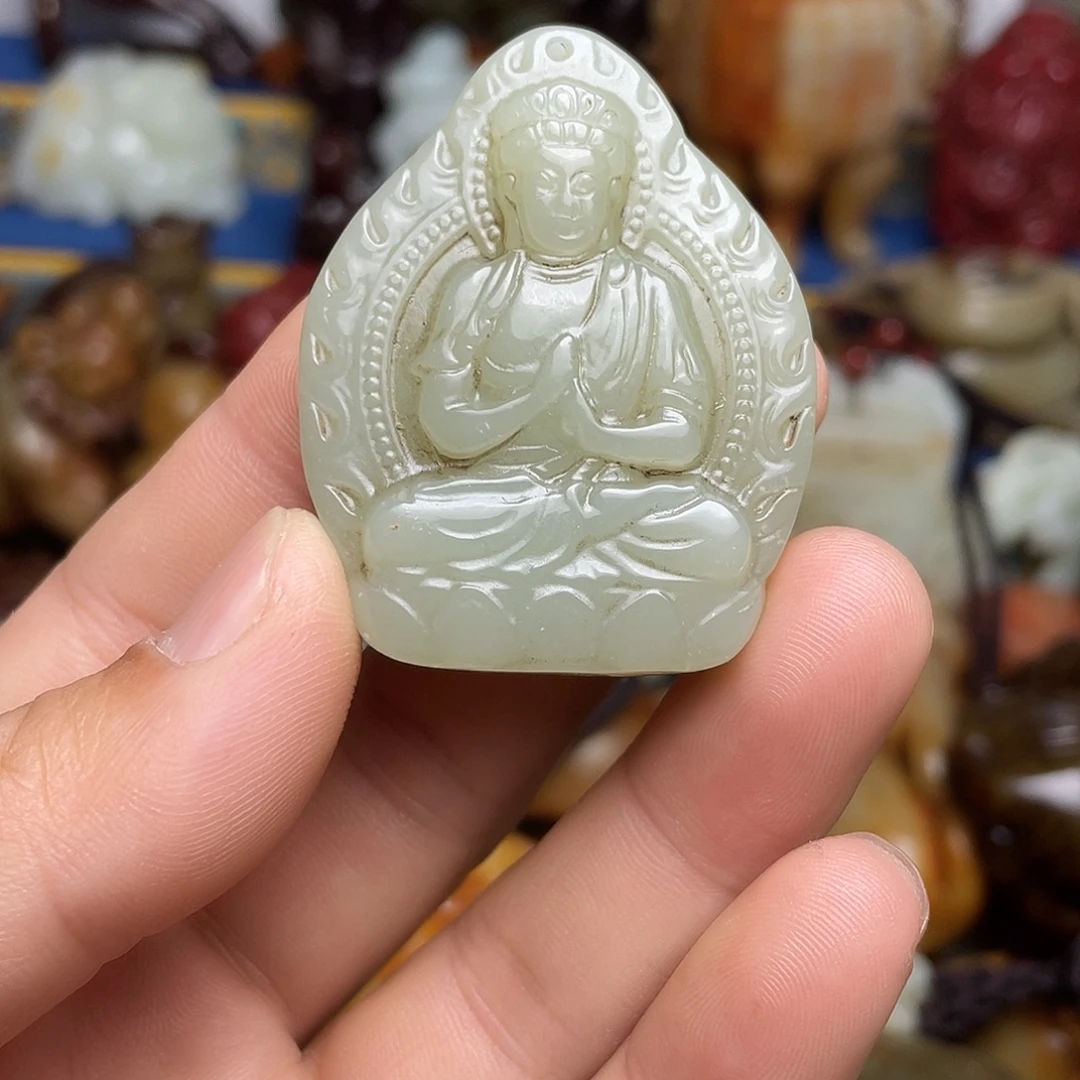 和田玉未镶嵌挂件