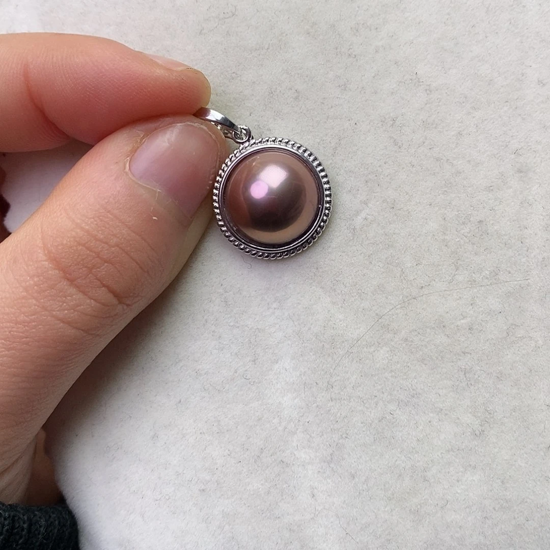 海水珍珠颈饰银S925镶嵌