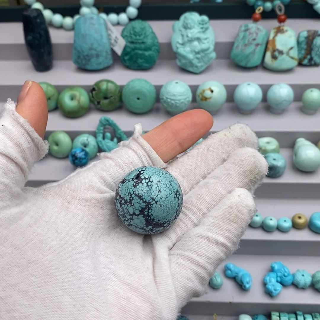 未镶嵌绿松石卡26圆珠