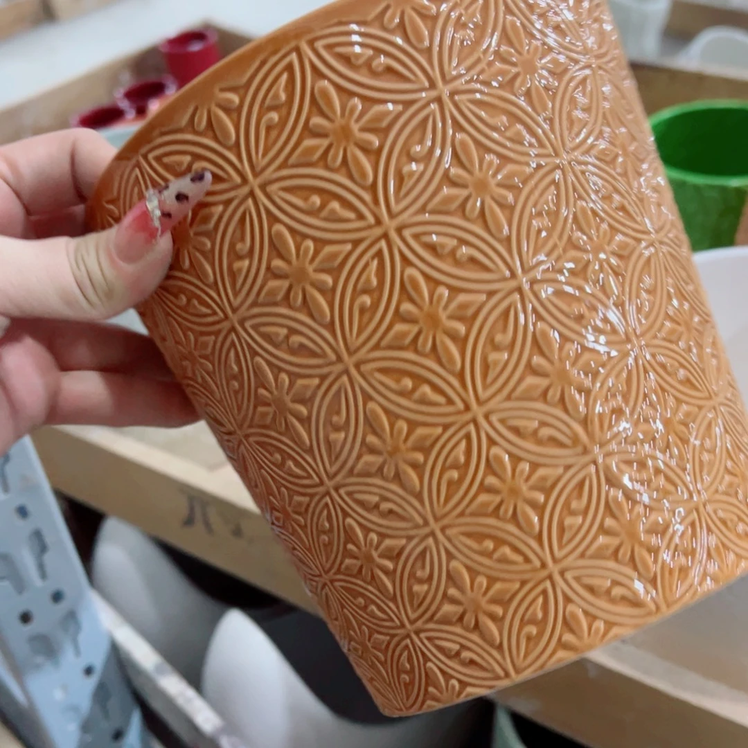 有孔，陶瓷花盆满10米包邮发货