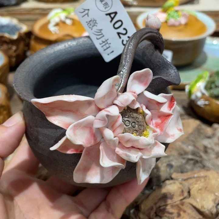新品出窑手工制作柴烧茶具