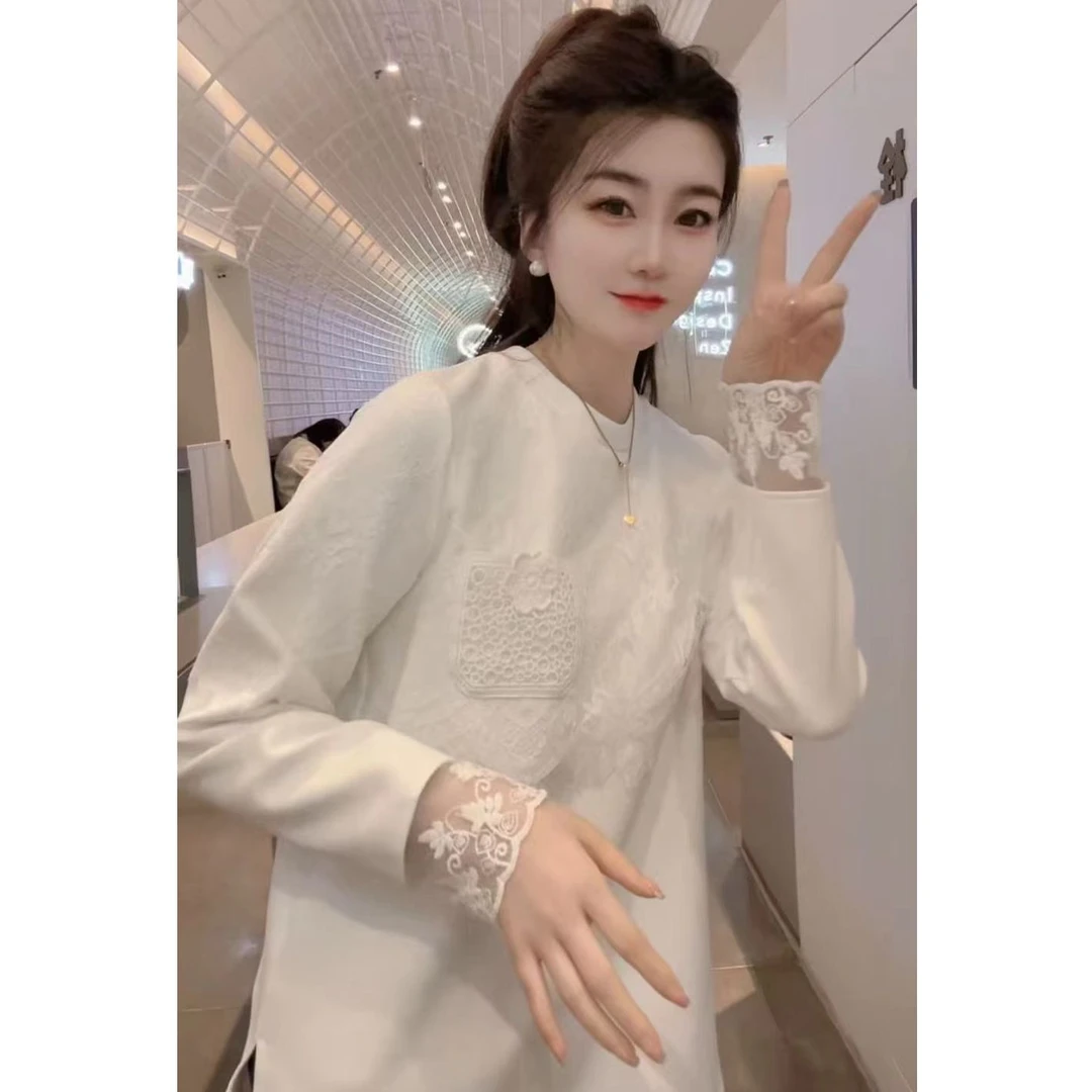 『简约迷人Y』时尚百搭休闲舒适拼色简约潮流衬衫3313