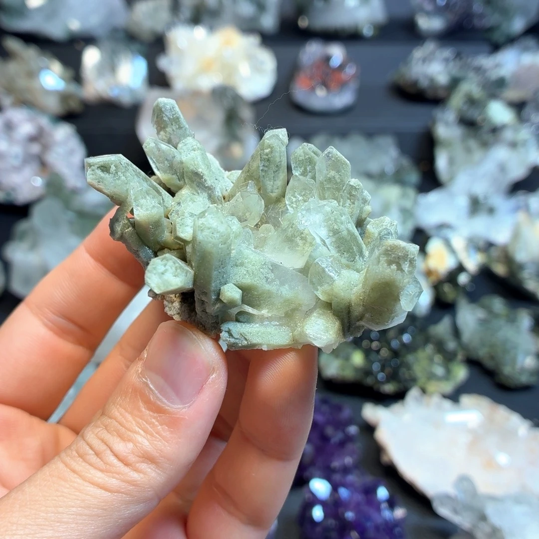 有机玻璃翠绿幽晶簇