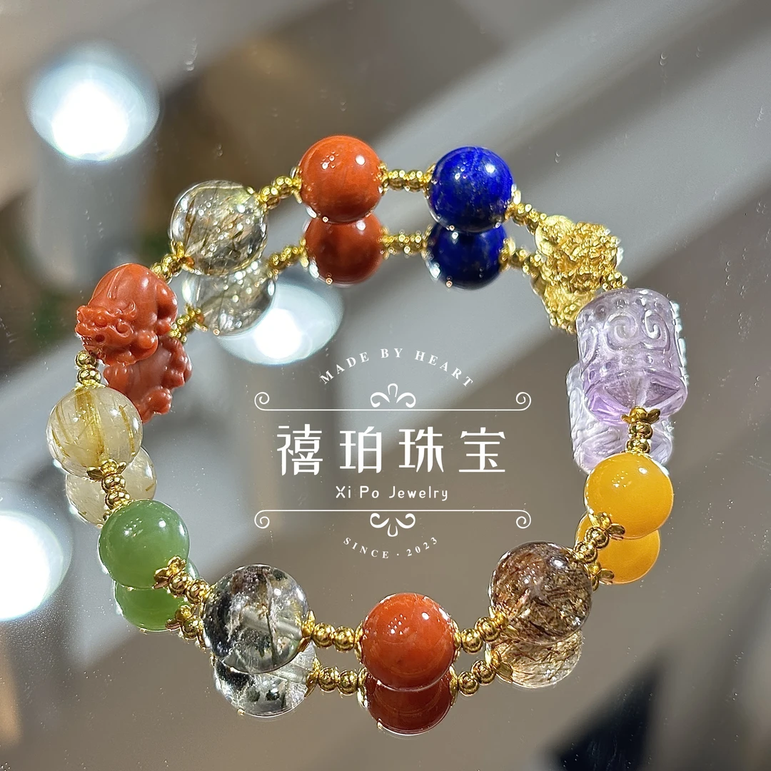 貔貅多宝手串天然多宝貔貅单圈手链高品质手串情侣款送人