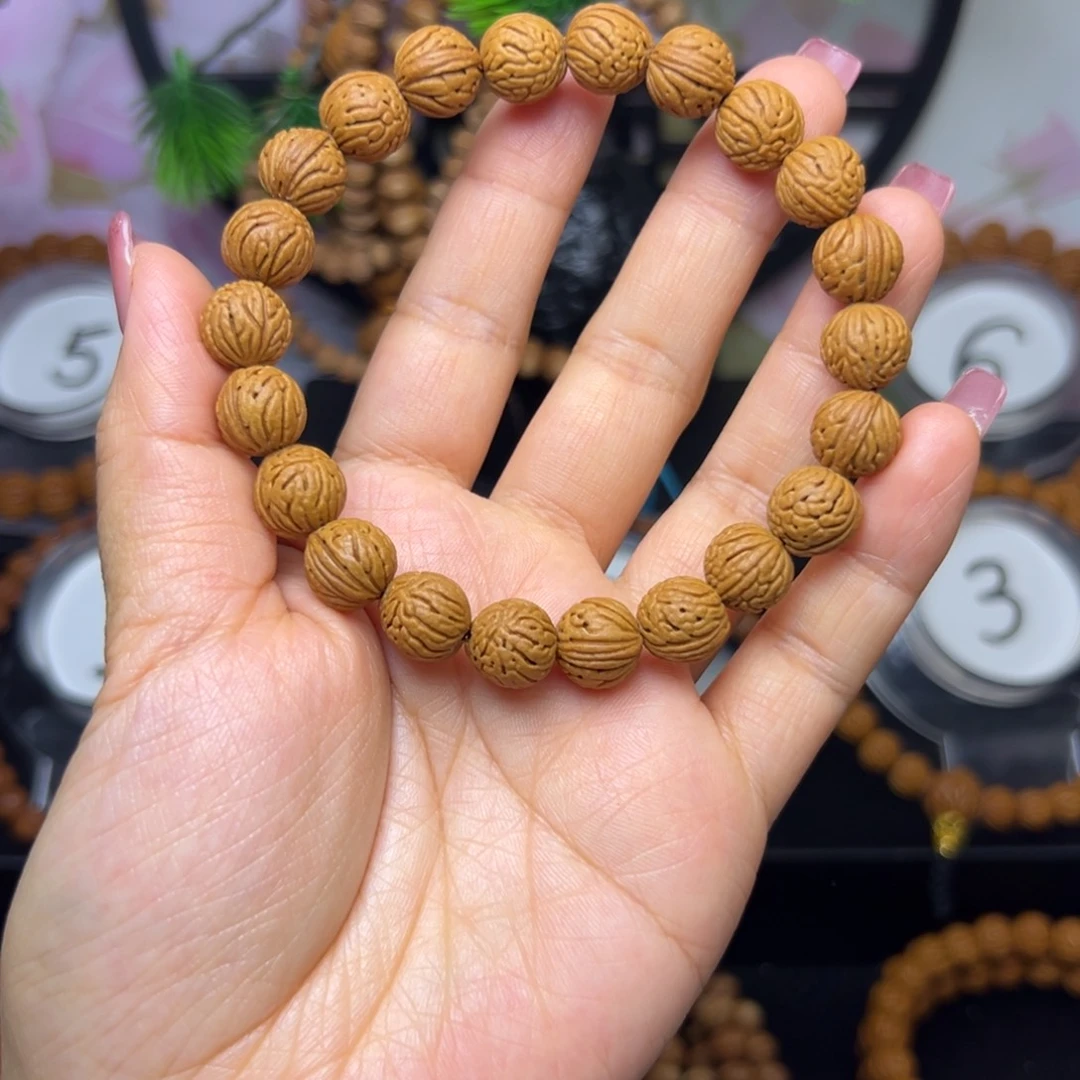 吊坠桃核龙纹桃核手串