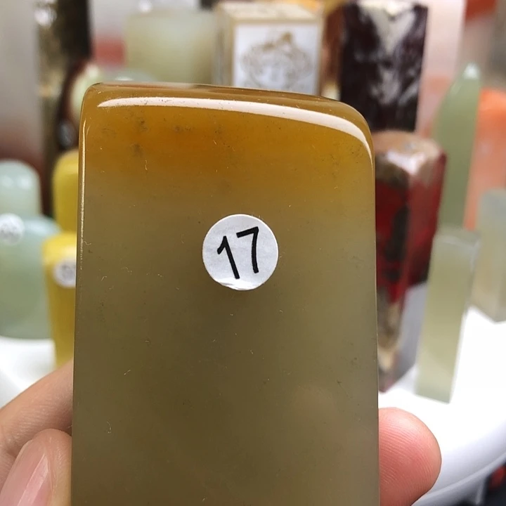 青田石印石黄冻石精品印章