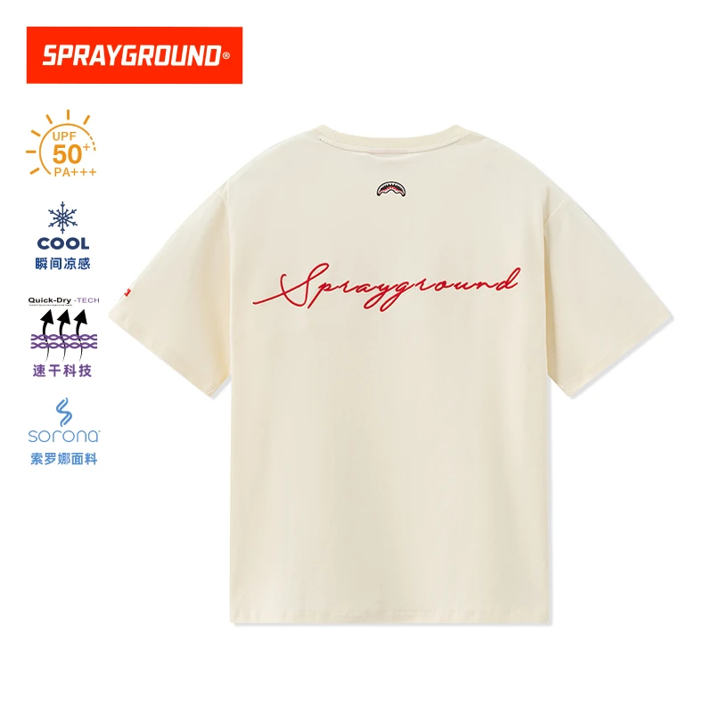 SPRAYGROUND鲨鱼嘴短袖T恤防晒凉感速干百搭休闲潮流JM WE120245