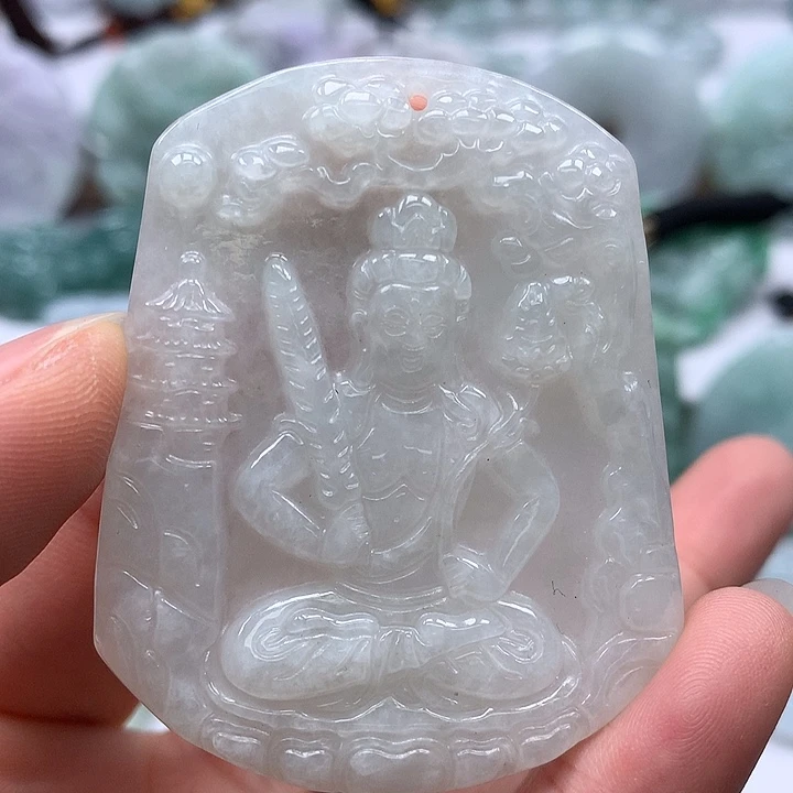 翡翠未镶嵌颈饰虚空藏福利洒乌鸡料福利