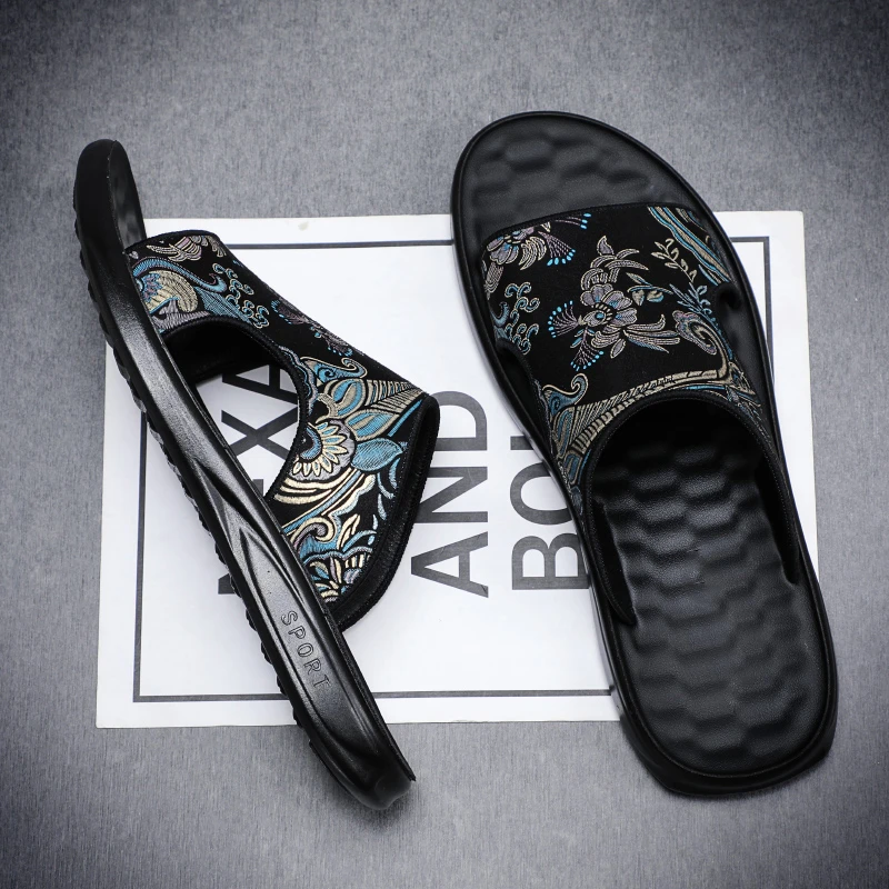 拖鞋男士外穿夏季2025新款国潮室外防滑防臭软底凉拖鞋男半拖