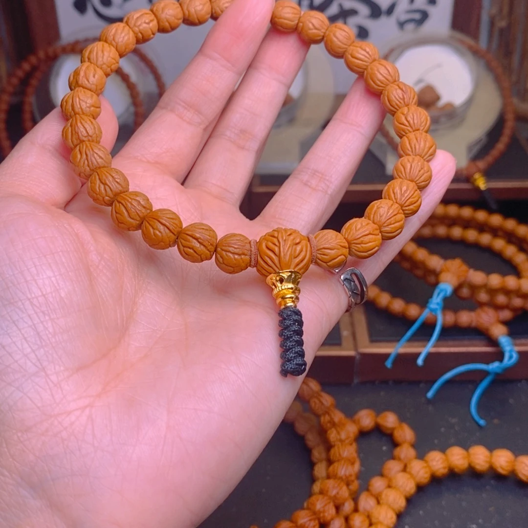 桃核手串龙文桃核10