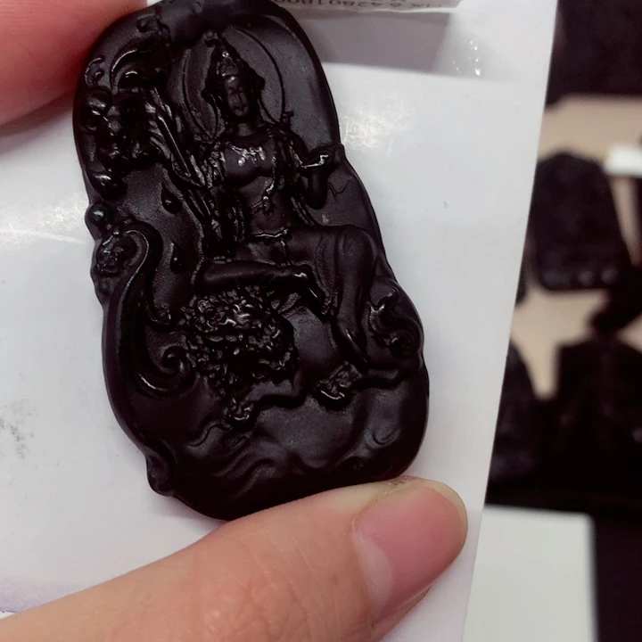天然a货钢琴黑挂件