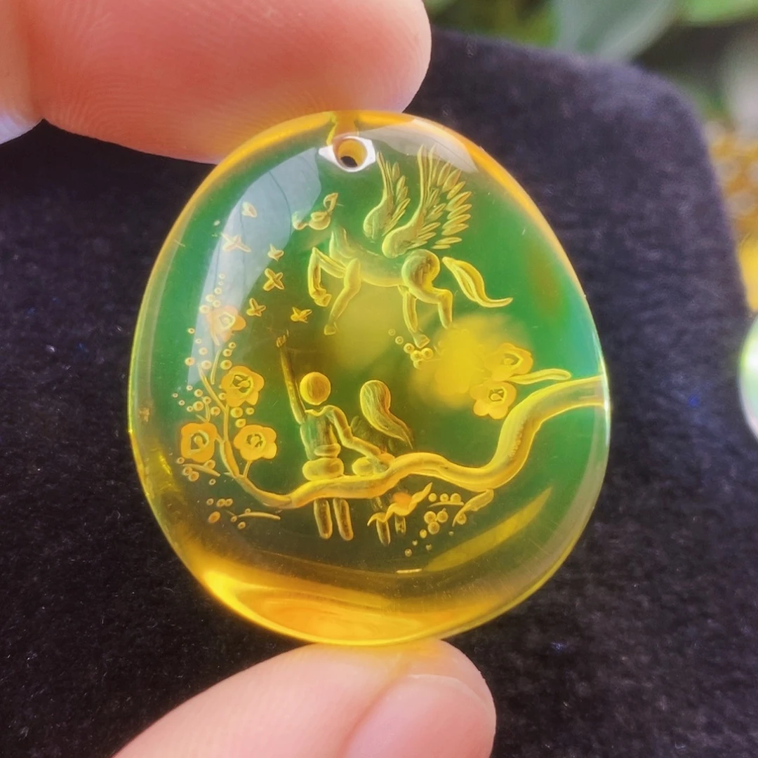 【闪购商品】金珀吊坠(不含链)未镶嵌