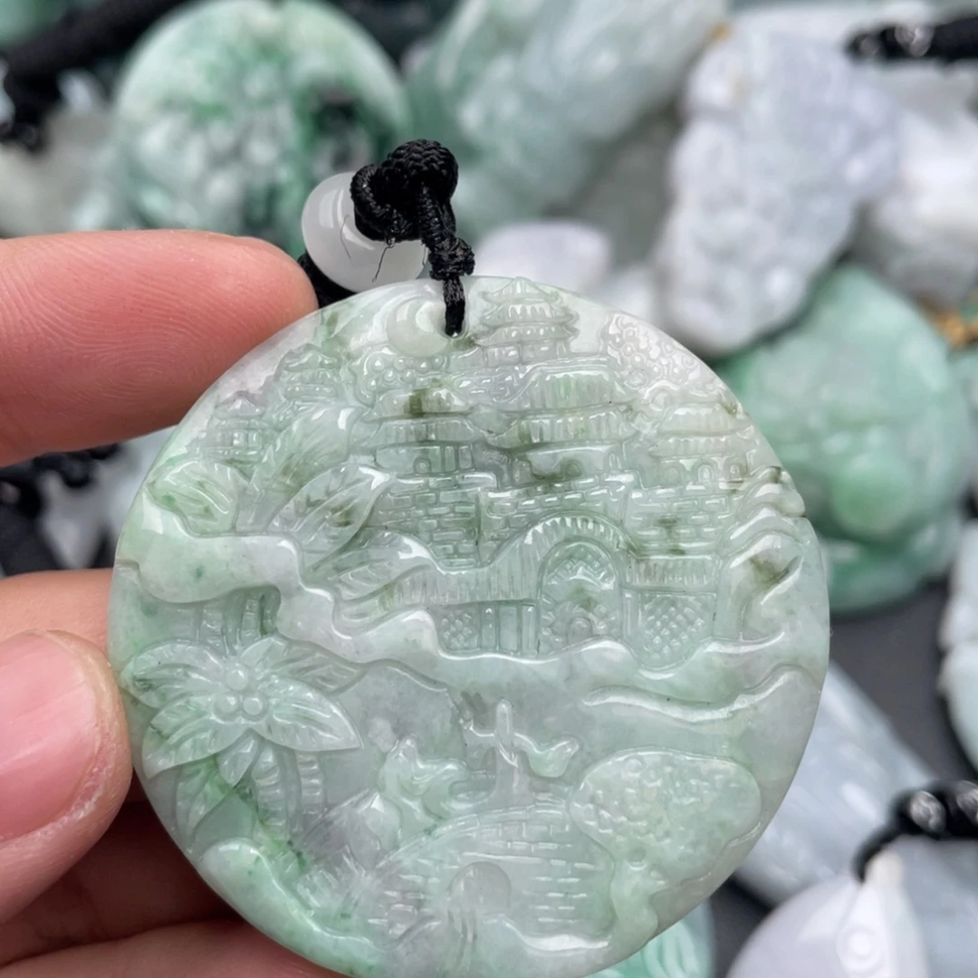 翡翠未镶嵌吊坠(不含链)