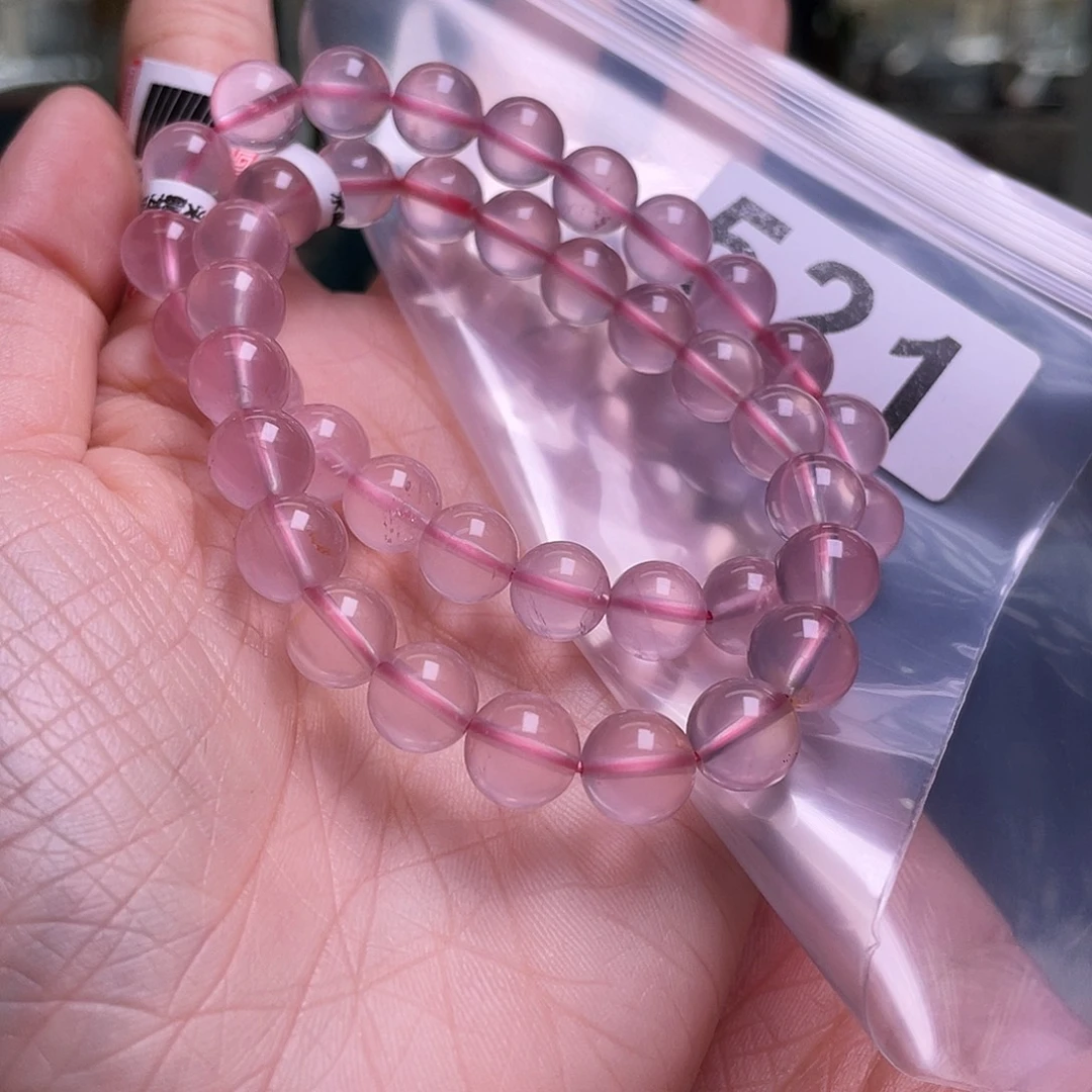 水晶手链未镶嵌521粉水多样性发一