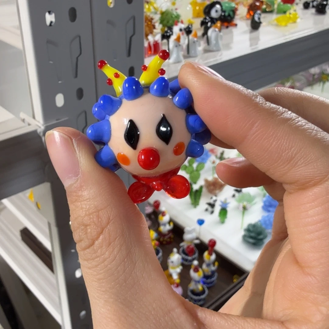 琉璃手工艺品小丑冰箱贴