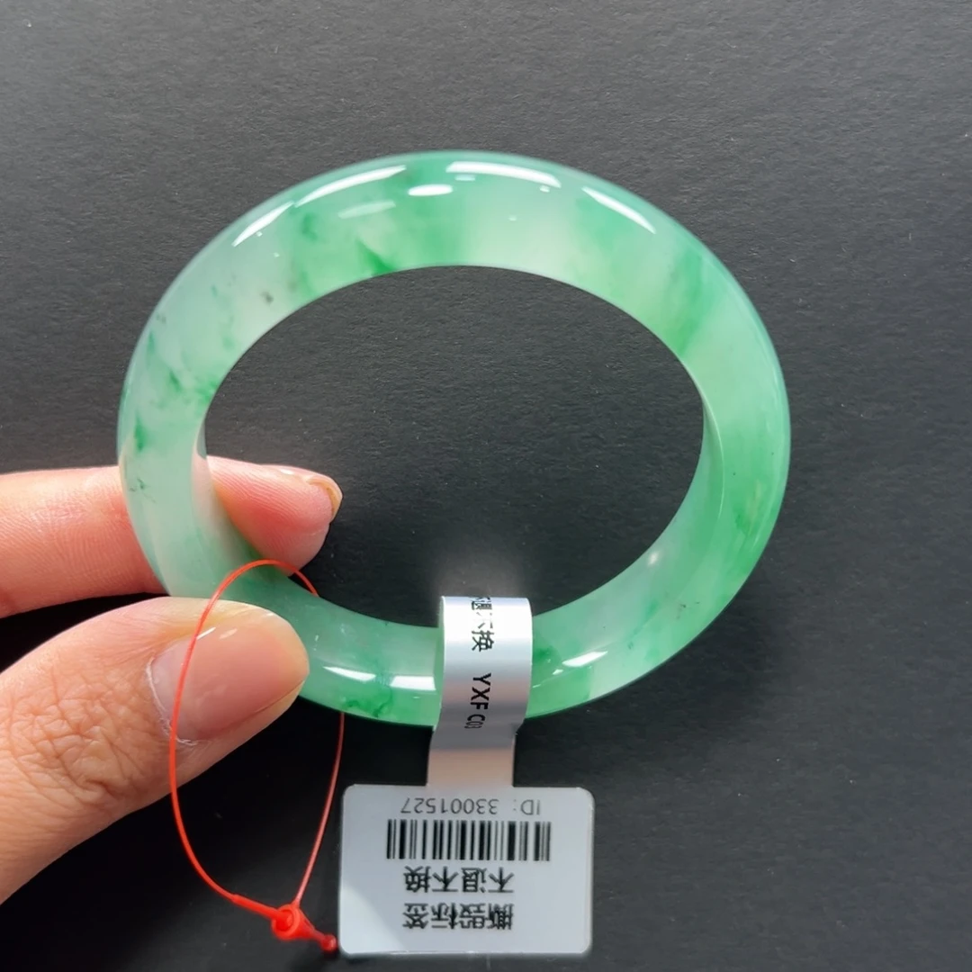 石英质玉未镶嵌手镯+玲玲53.8