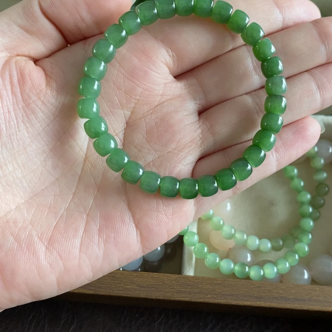 和田玉（碧玉）未镶嵌颈饰手串