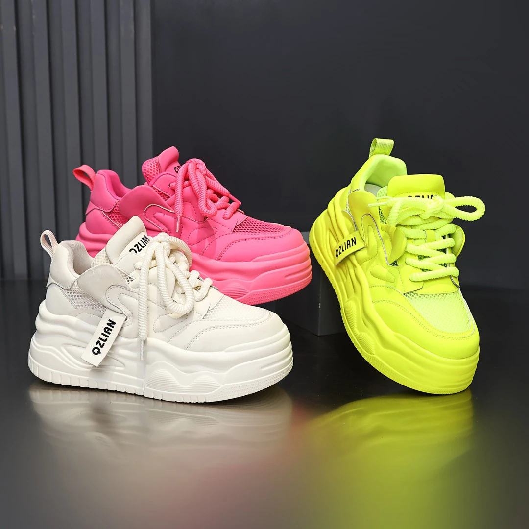 千之恋现货增高6CM2025夏季新款网红高能感厚底休闲潮流女鞋3380