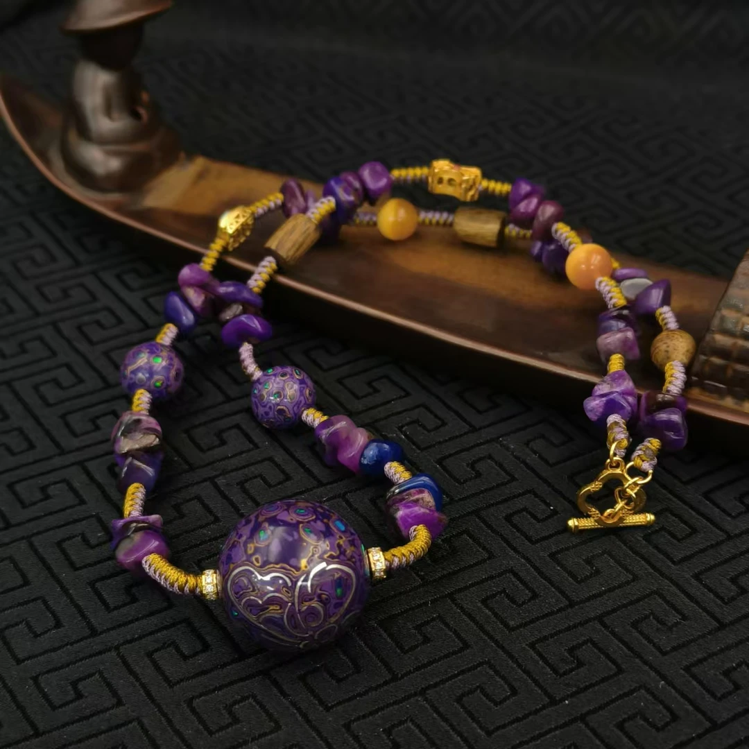 【福彩金蝶】大漆蝴蝶颈饰舒舒多宝项链（项链链接只发项链）