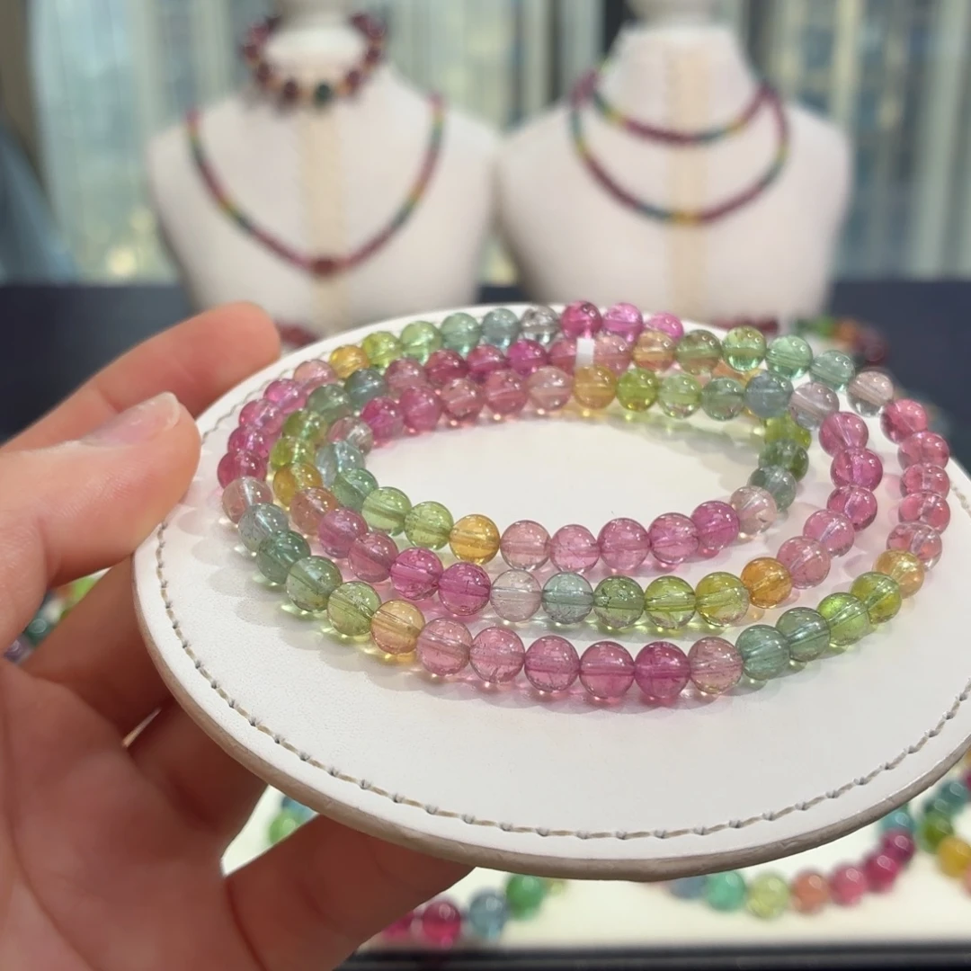 手链碧玺未镶嵌天然碧玺