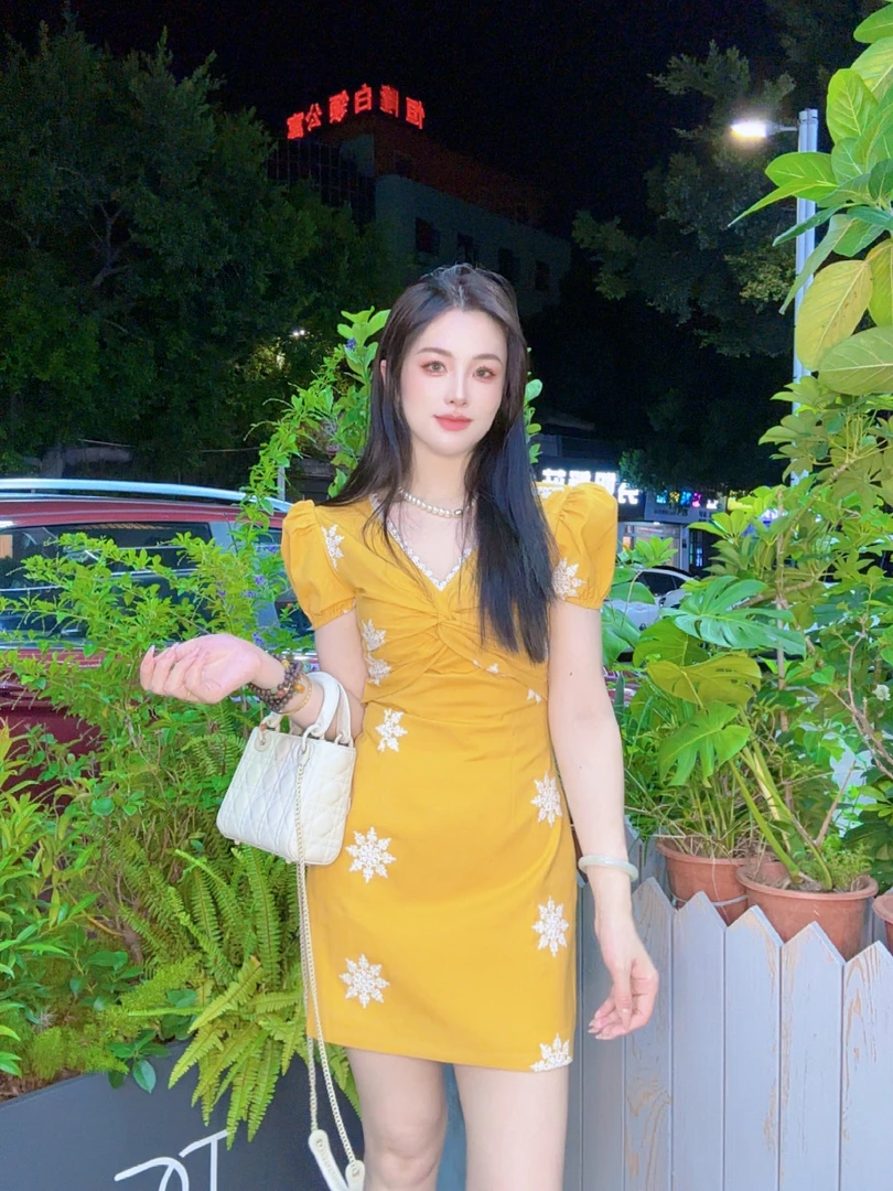 【大佳闺秀】夏季法式连衣裙44668