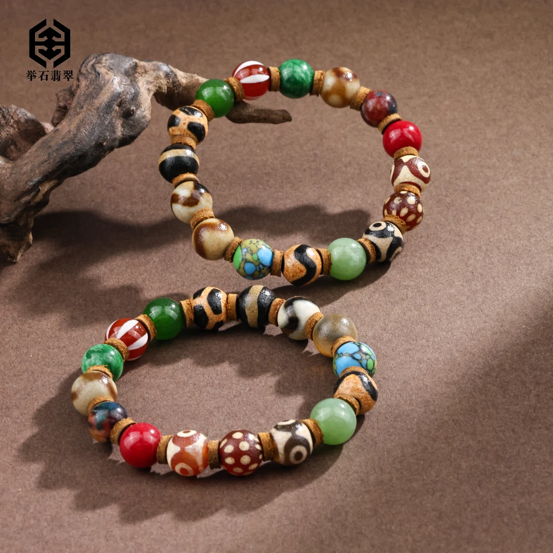 【举石臻品】TH0802-111-151天珠玛瑙手串（一件/多样性发）Y