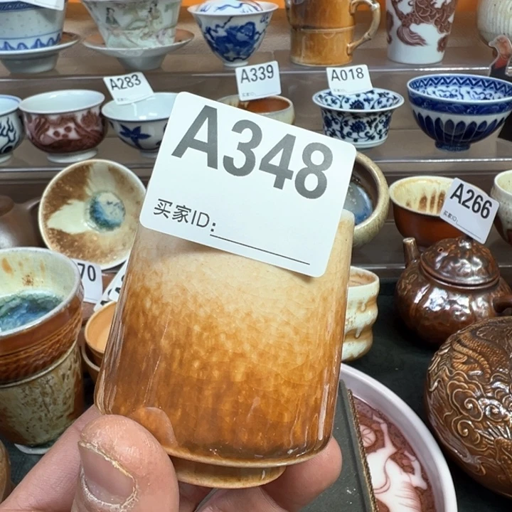 摆件348景德镇手工柴烧茶器