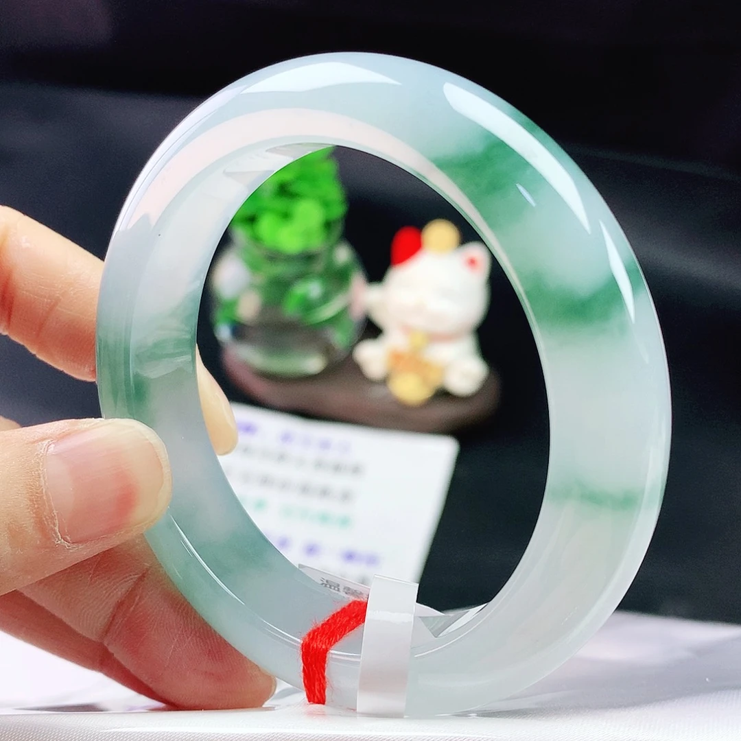 未镶嵌手镯翡翠55圈