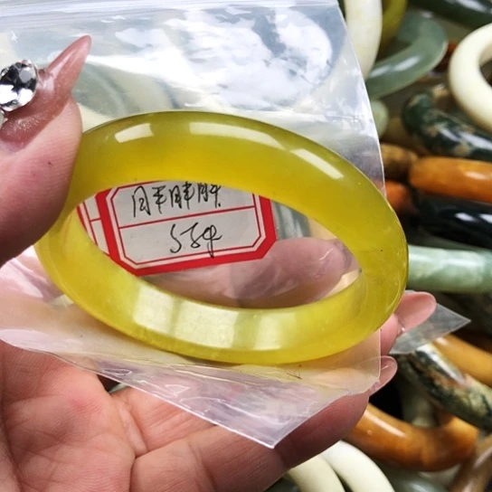 蛇纹石玉手镯未镶嵌胖*胖