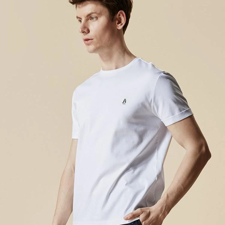 Hush Puppies暇步士男装休闲透气短袖T恤夏季男士防静电PD-28359D