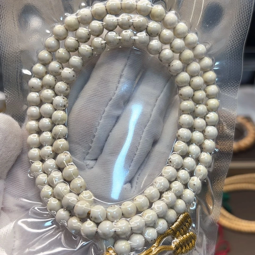 吊坠星月菩提高货头货头条骨瓷白6*6正月三分之二干净留白小细星