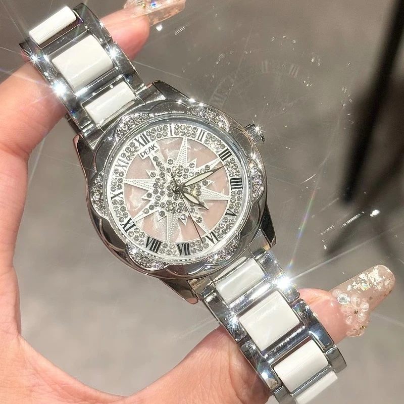 Peak/匹克太阳花手表女款轻奢小众2025新款高级感女士石英腕表