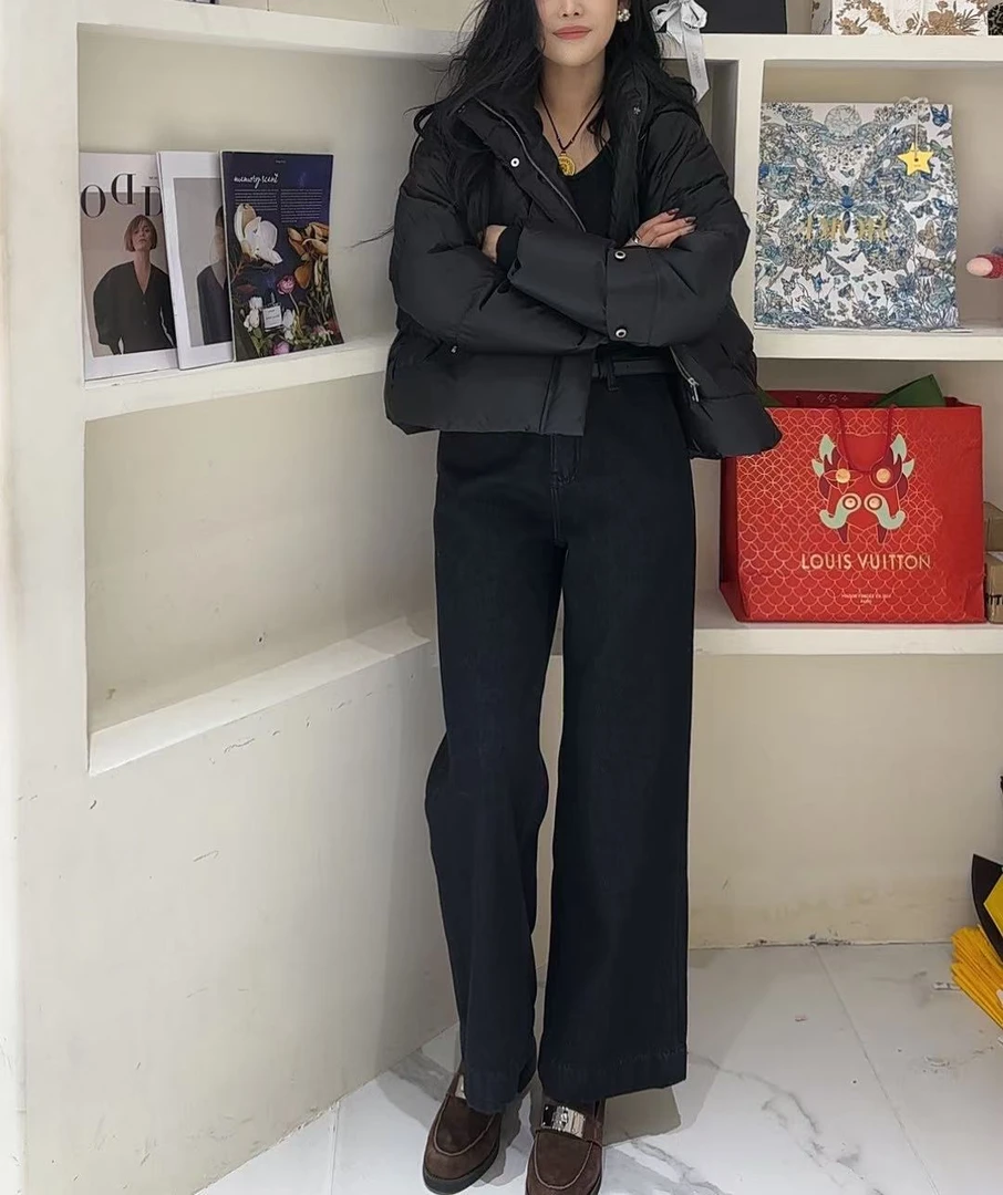 【魅力裤】欧货时尚潮流加绒九分裤-55077（不带腰带）