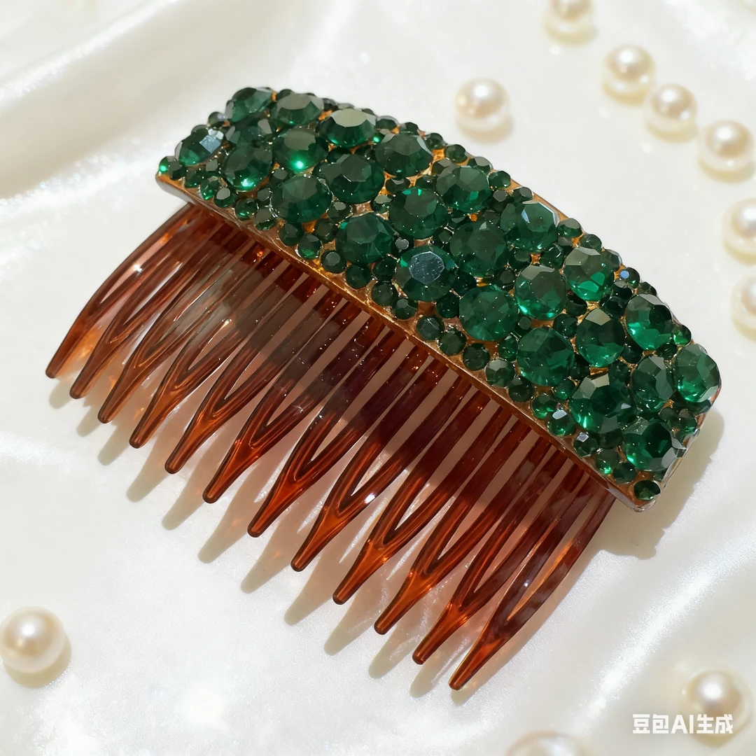 2025爆款发饰插梳发夹抓夹时尚可爱彩色轻奢设计师中古