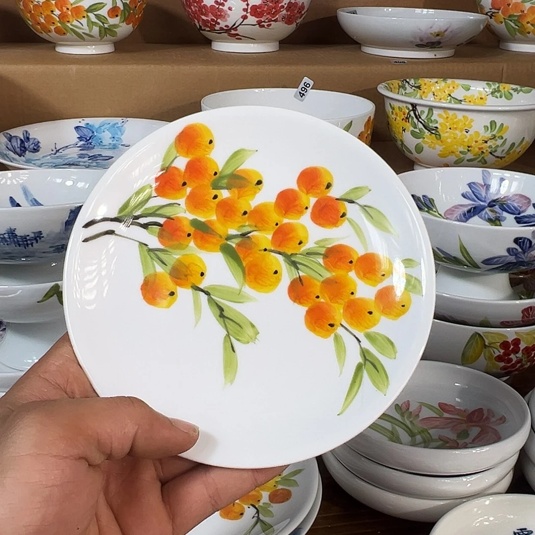 陶瓷景德镇高温釉下陶瓷6.5寸盘