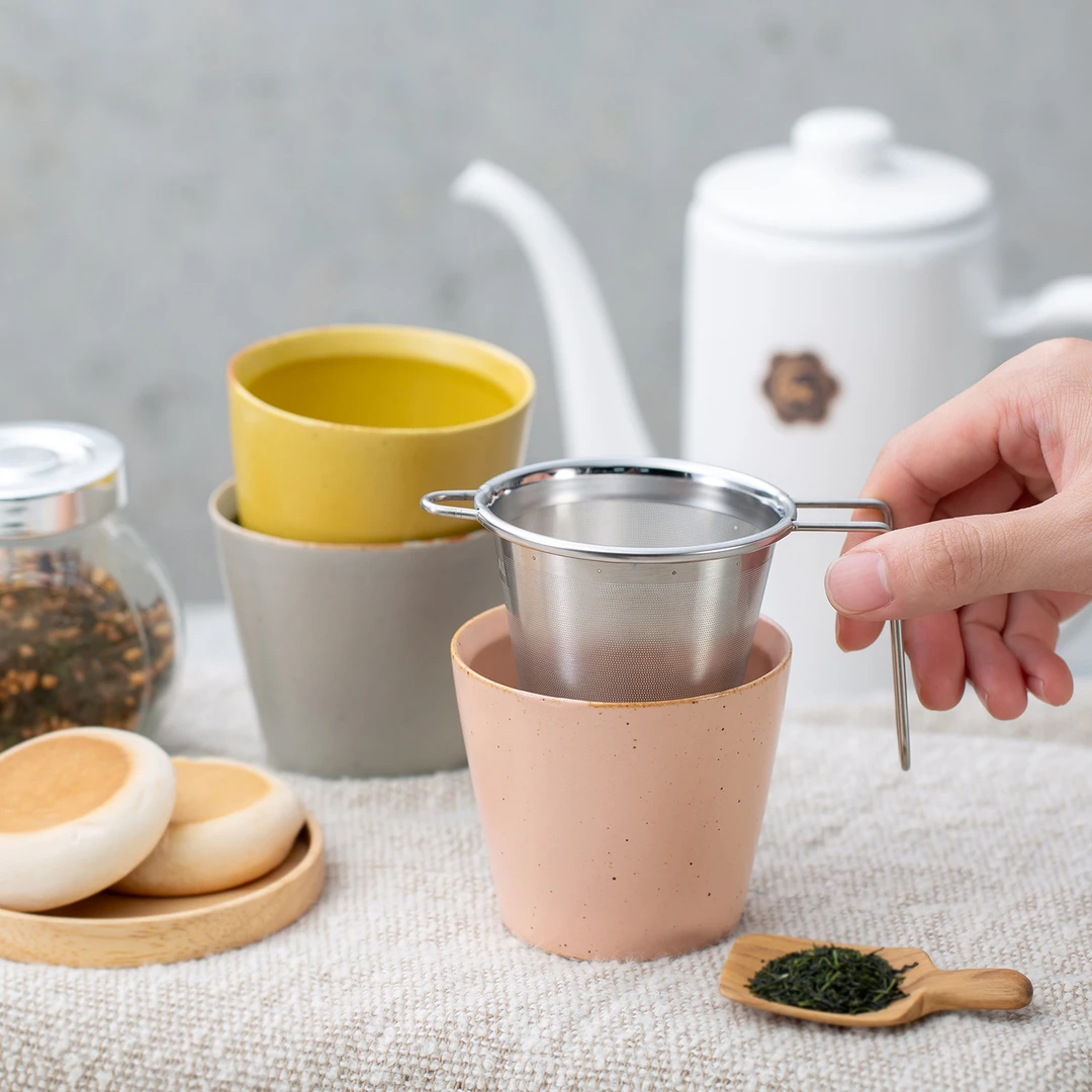 波佐见烧进口一诚陶制手做茶杯手握杯随手杯