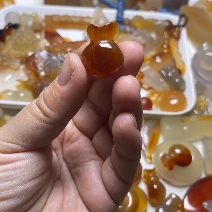 玛瑙/玉髓颈饰未镶嵌小**～3309