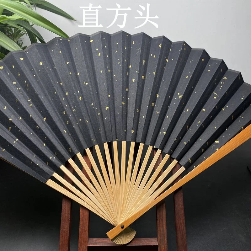 自然氧化老川料玉竹新料小骨精品文玩宣纸礼品折扇95寸18方2.0
