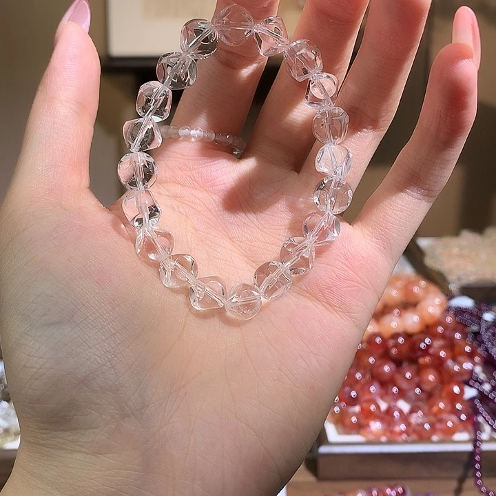 水晶手串未镶嵌白水随形