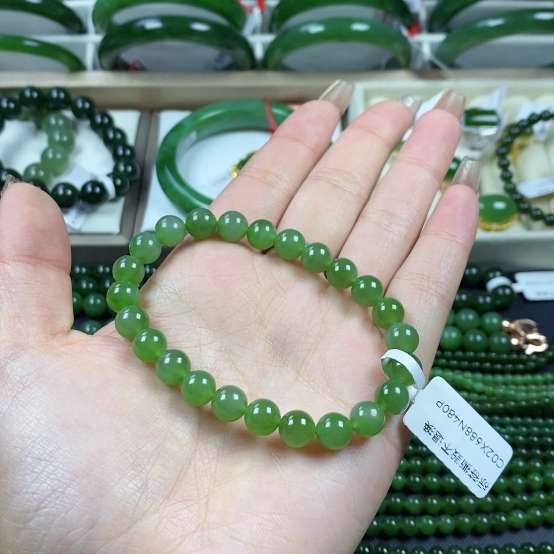 和田玉（碧玉）手串未镶嵌8m